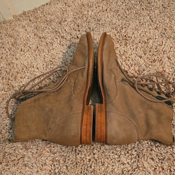 Womens Sam Edelman Tan Lace-Up Boots Size 8.5**see Description** (0718) - Picture 4 of 14